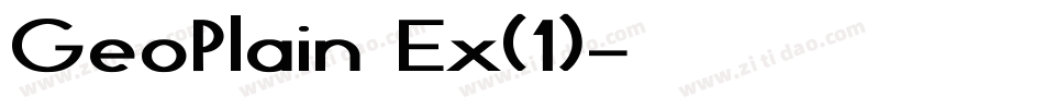 GeoPlain Ex(1)字体转换